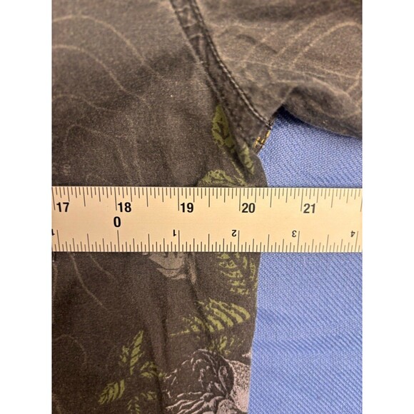 Quiksilver Floral Button Up Shirt Men's Size M Brown - Picture 4 of 9